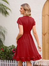 Load image into Gallery viewer, Swiss Dot Cap Sleeve Dress