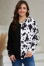 Load image into Gallery viewer, Animal Print Round Neck Top