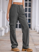 Load image into Gallery viewer, Straight Denim Cargo Pants