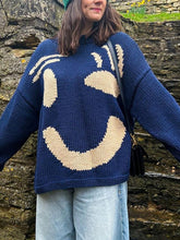 Load image into Gallery viewer, Contrast Drop Shoulder Long Sleeve Sweater