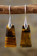 Load image into Gallery viewer, Handmade Geometrical Shape Natural Stone Dangle Earrings