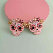 Load image into Gallery viewer, Skull Rhinestone Alloy Earrings
