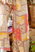 Load image into Gallery viewer, And The Why Printed Smocking Waist Side Slit Wide Leg Pants