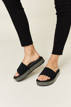 Load image into Gallery viewer, Forever Link Open Toe Rhinestone Platform Sandals