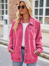 Load image into Gallery viewer, Button Up Denim Jacket with Pockets