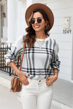 Load image into Gallery viewer, Printed Round Neck Dropped Shoulder Sweater