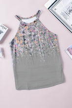 Load image into Gallery viewer, Printed Round Neck Sleeveless Top