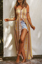 Load image into Gallery viewer, Smocked Printed V-Neck Cami