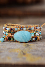 Load image into Gallery viewer, Handmade Natural Stone Beaded Triple Layer Bracelet