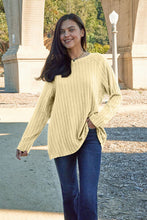 Load image into Gallery viewer, DOORBUSTER DEAL: Basic Bae Full Size Ribbed Round Neck Long Sleeve Knit Top
