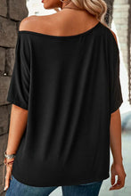 Load image into Gallery viewer, MAMA One Shoulder Half Sleeve T-Shirt