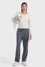 Load image into Gallery viewer, Round Neck Long Sleeve Sports Top