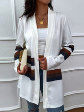 Load image into Gallery viewer, Color Block Open Front Cardigan