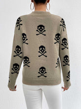 Load image into Gallery viewer, Patterned Drop Shoulder Sweater