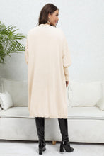 Load image into Gallery viewer, Lantern Sleeve Open Front Pocketed Cardigan