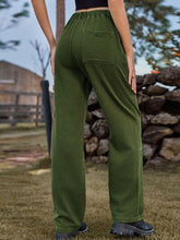 Load image into Gallery viewer, High Waist Cargo Straight Jeans