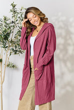Load image into Gallery viewer, DOORBUSTER DEAL: Bae Full Size Hooded Sweater Cardigan Cardigan