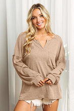 Load image into Gallery viewer, BiBi Exposed Seam Long Sleeve Top