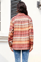 Load image into Gallery viewer, Geometric Button Up Long Sleeve Shacket