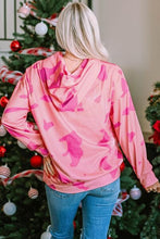 Load image into Gallery viewer, Printed Drawstring Kangaroo Pocket Hoodie