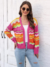 Load image into Gallery viewer, Open Front Openwork Cardigan