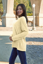 Load image into Gallery viewer, DOORBUSTER DEAL: Basic Bae Full Size Ribbed Round Neck Long Sleeve Knit Top