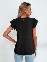 Load image into Gallery viewer, Swiss Dot Cap Sleeve Blouse