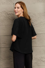 Load image into Gallery viewer, V-Neck Flutter Sleeve Blouse