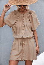 Load image into Gallery viewer, Buttoned Gather Detail Romper