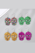 Load image into Gallery viewer, Acrylic Skull Drop Earrings