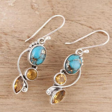 Load image into Gallery viewer, Geometric Alloy Dangle earrings