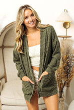 Load image into Gallery viewer, BiBi Checkered Long Sleeve Open Front Cardigan