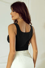 Load image into Gallery viewer, Pearl Detail Square Neck Tank