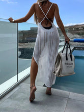 Load image into Gallery viewer, Openwork Slit Cutout Wide Strap Dress
