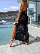 Load image into Gallery viewer, Openwork Slit Cutout Wide Strap Dress