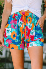 Load image into Gallery viewer, Drawstring Printed High Waist Shorts