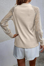 Load image into Gallery viewer, Round Neck Raglan Sleeve Knit Top