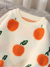 Load image into Gallery viewer, Orange Grove Round Neck Drop Shoulder Sweater