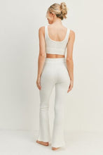 Load image into Gallery viewer, Kimberly C Waffle Tank and High Waist Flare Pants Set