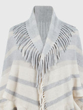 Load image into Gallery viewer, Fringe Detail Open Front Poncho
