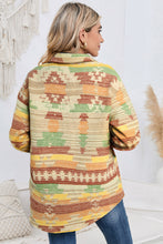 Load image into Gallery viewer, Geometric Button Down Collared Jacket