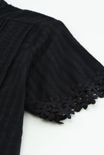 Load image into Gallery viewer, Lace Detail Button Up Short Sleeve Shirt