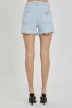 Load image into Gallery viewer, RISEN Full Size High Rise Distressed Detail Denim Shorts