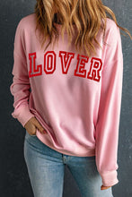 Load image into Gallery viewer, LOVER Round Neck Dropped Shoulder Sweatshirt