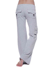 Load image into Gallery viewer, Mid Waist Pants with Pockets