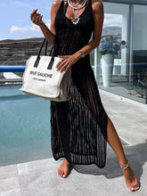 Load image into Gallery viewer, Openwork Slit Cutout Wide Strap Dress