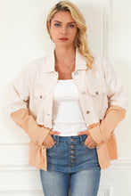 Load image into Gallery viewer, Contrast Button Down Collared Jacket