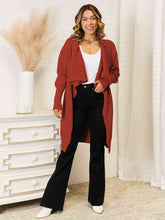 Load image into Gallery viewer, Long Sleeve Open Front Longline Cardigan