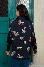 Load image into Gallery viewer, Animal Print Collared Neck Shirt