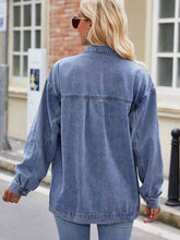 Load image into Gallery viewer, Button Up Denim Jacket with Pockets